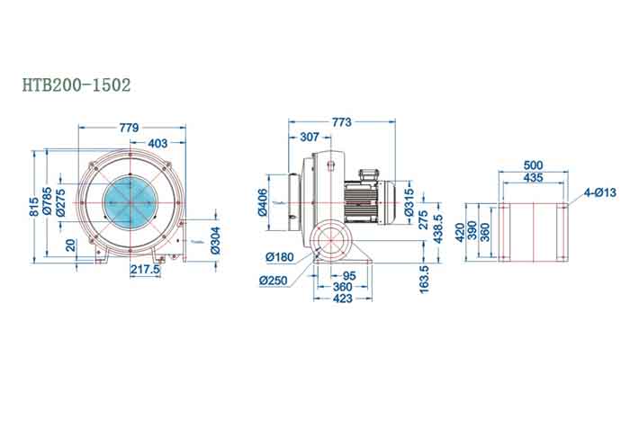HTB200-1502,11kw透浦式風(fēng)機(jī)