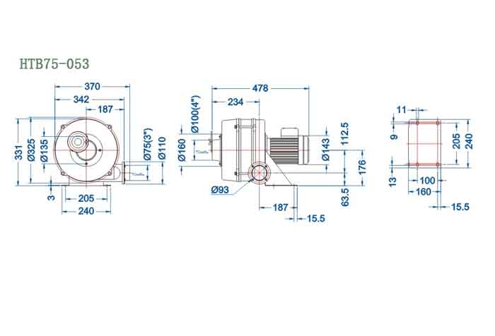 0.4kw多段式鼓風(fēng)機(jī)